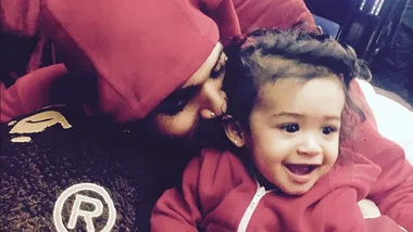 Chris Brown shares photo with daughter Royalty