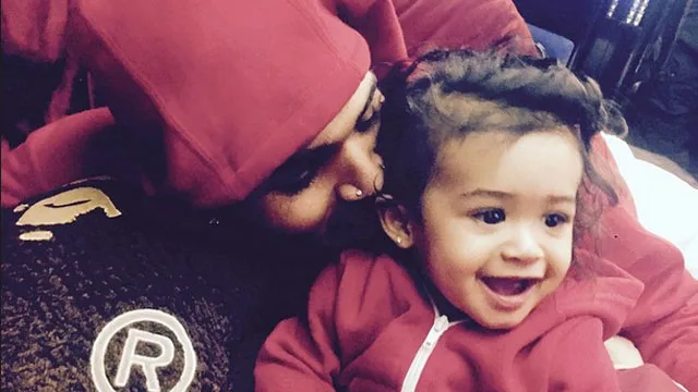 Chris Brown shares photo with daughter Royalty