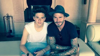 Brooklyn Beckham meets Stephen Hawking