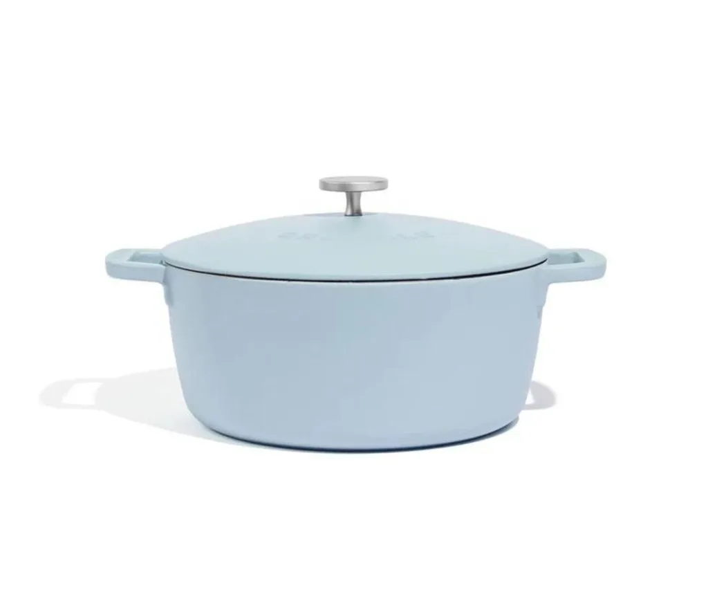 crumble blue dutch oven