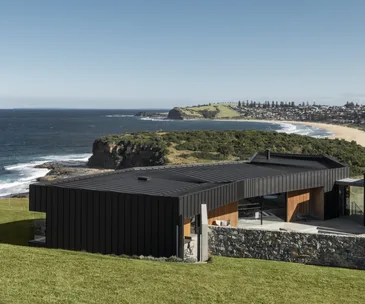 A modernist holiday home called The Headland in Dovecote