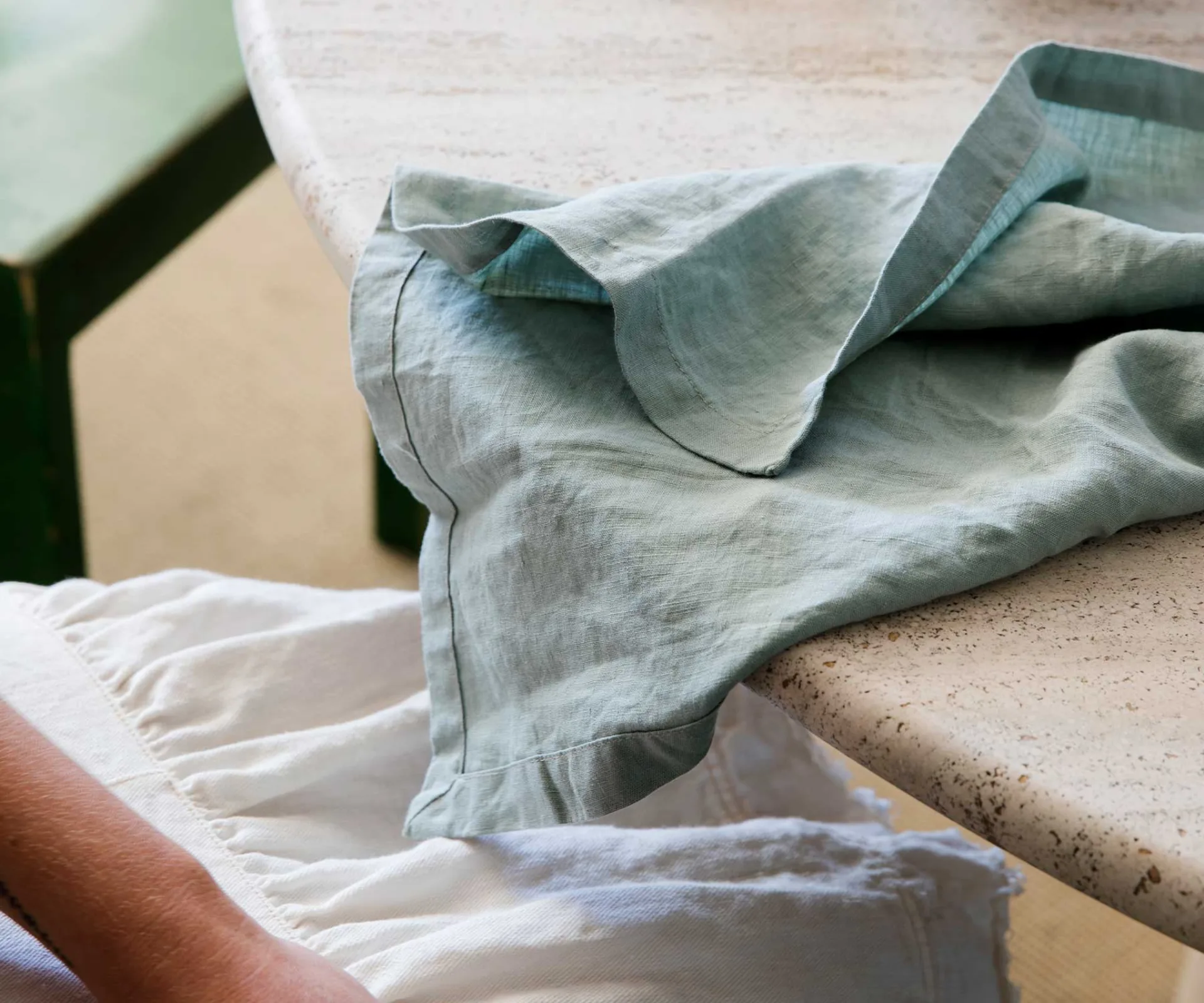 Linen Table Napkins - Sage