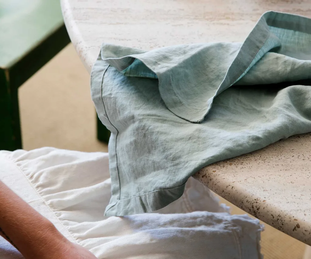 Linen Table Napkins - Sage