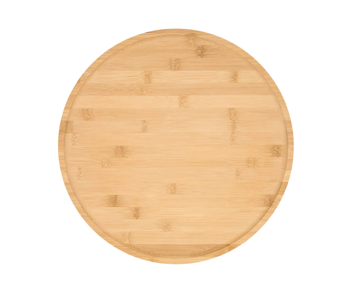 A timber lazy susan