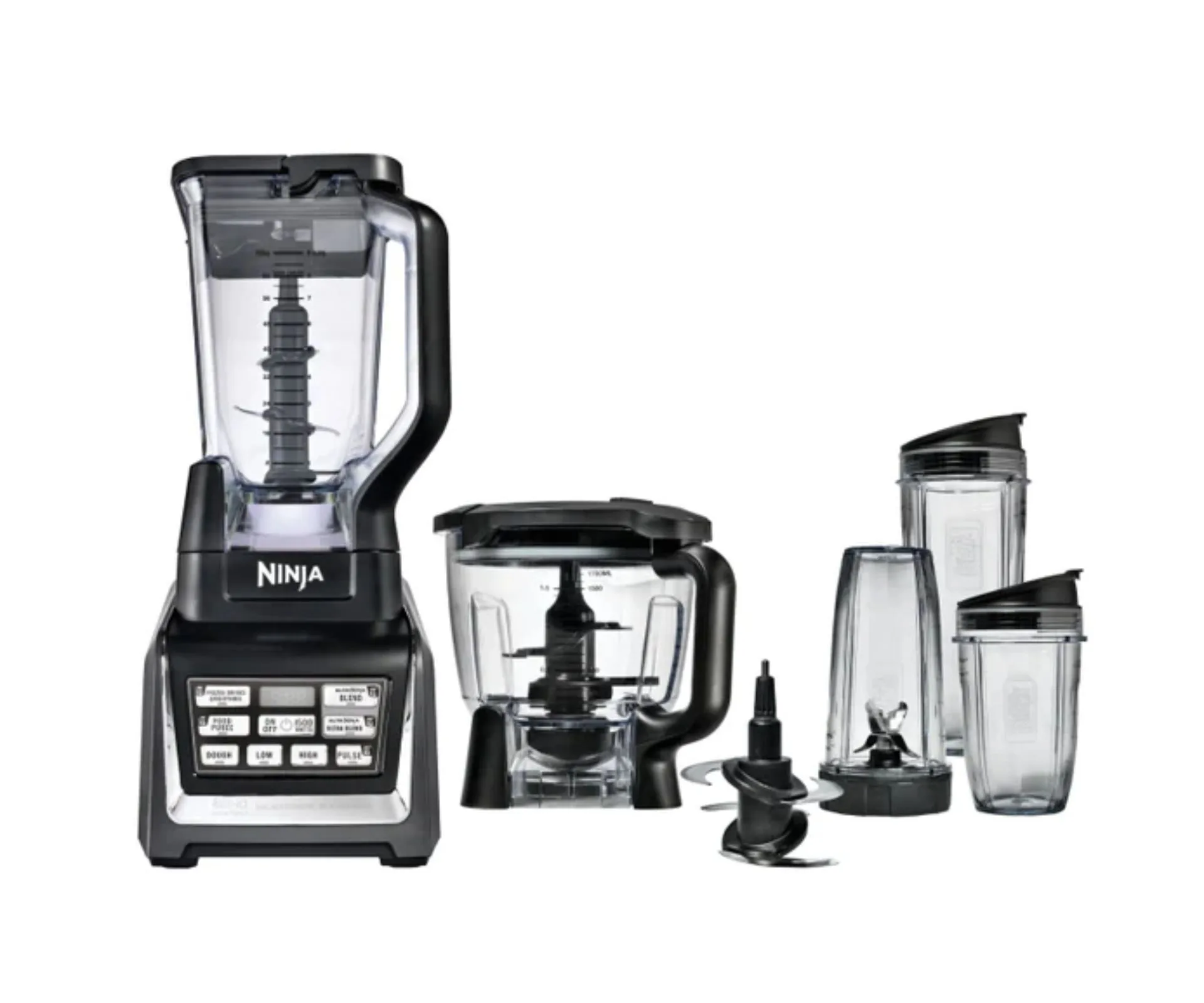 Black Ninja blender with accessories 