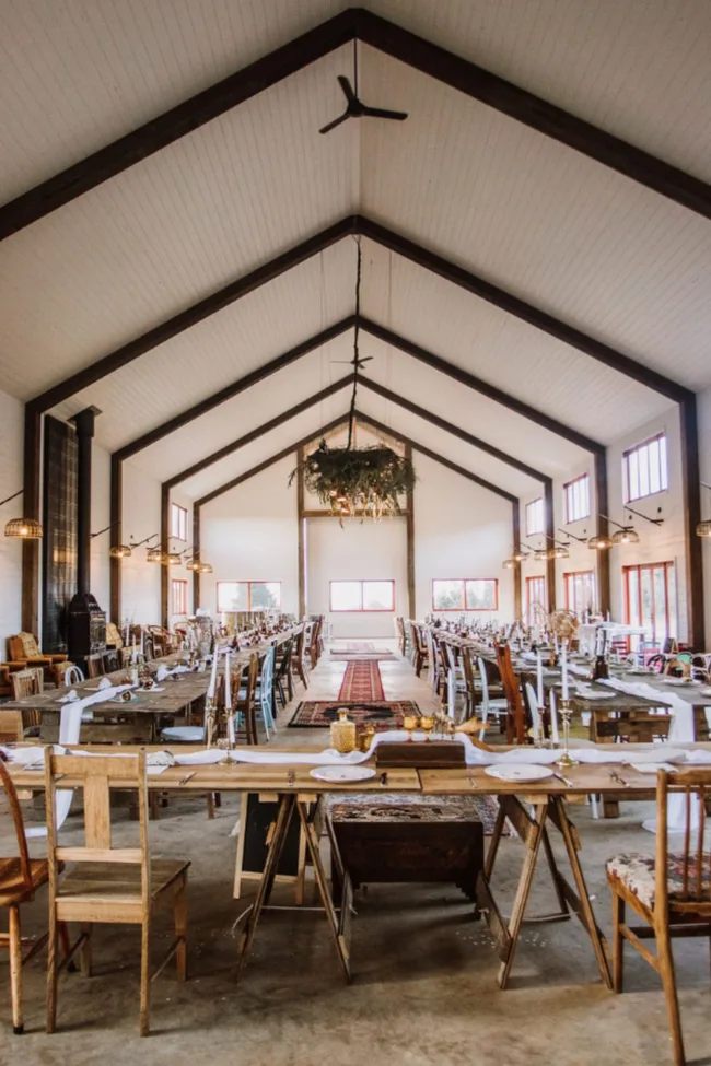 Inside Mount Gnomon Farm's reception space
