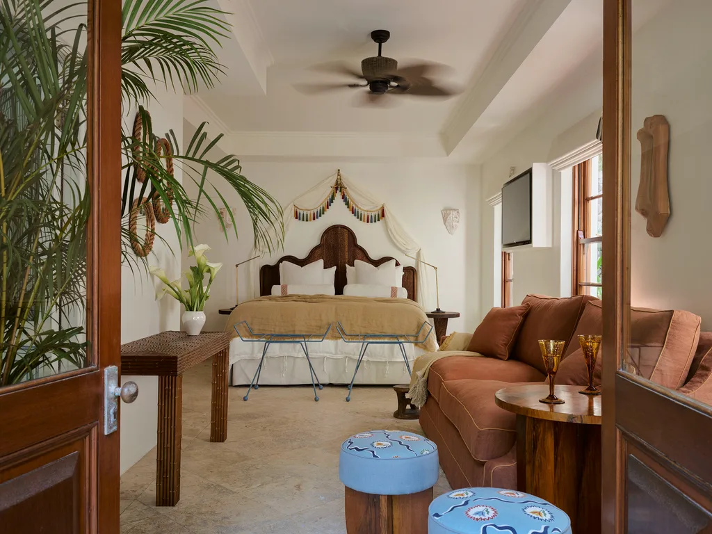 A decadent guest room at Raes Guesthouses