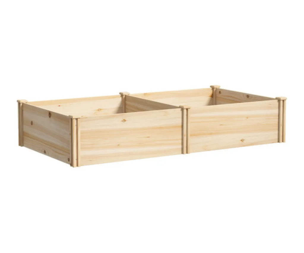 timber raised garden beds