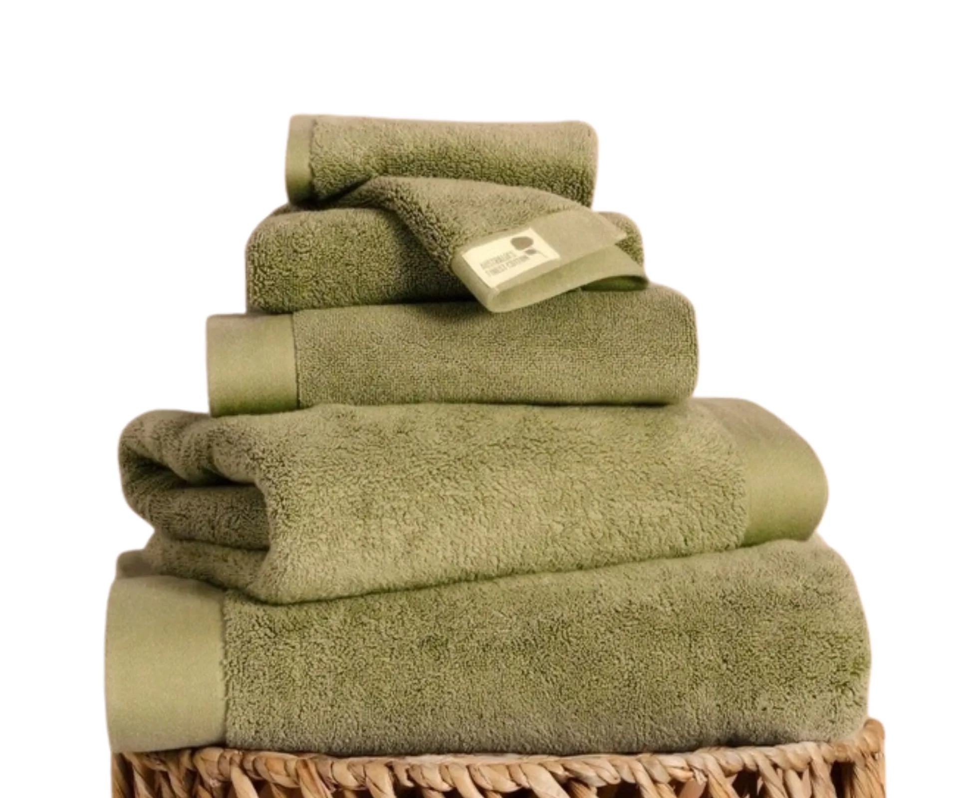 Green towels