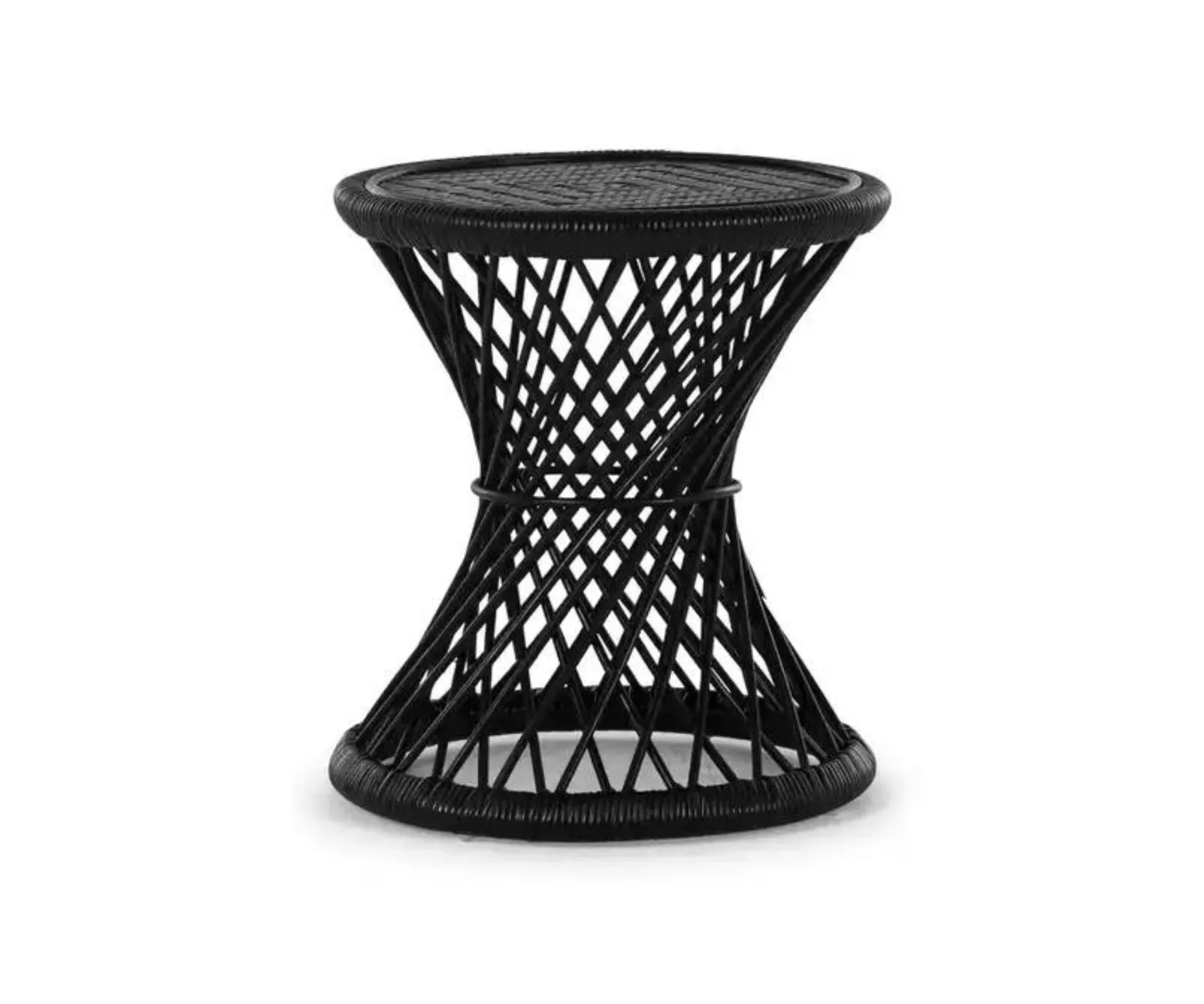 black-bedside-table-rattan
