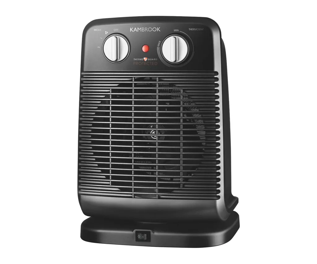 kambrook fan heater in black