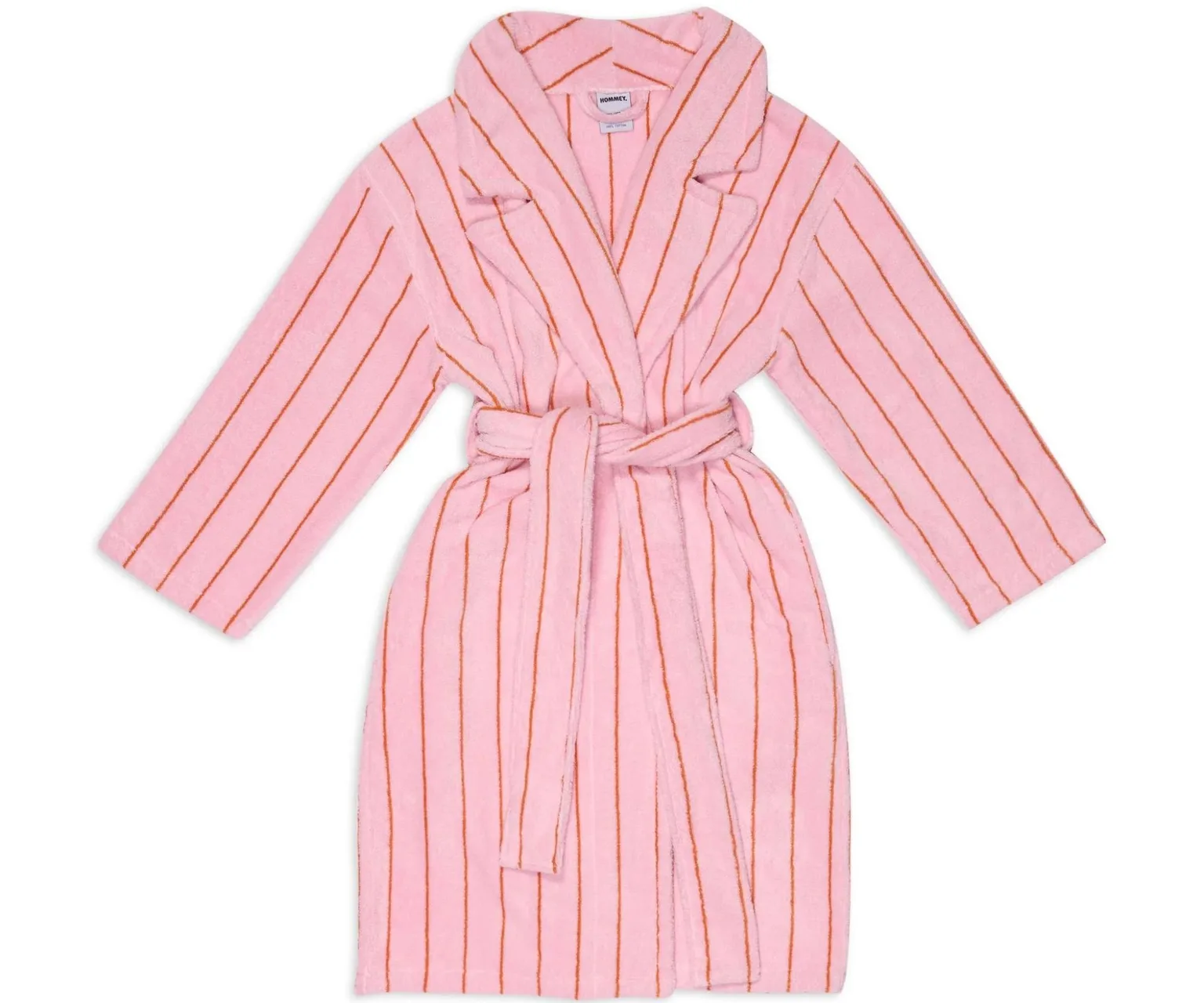 Pink Pinstripe Bathrobe by Terry Tots