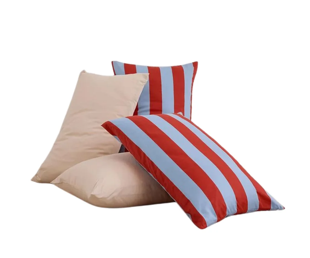 Hommey Pillowcase pair in Resort Stripes.