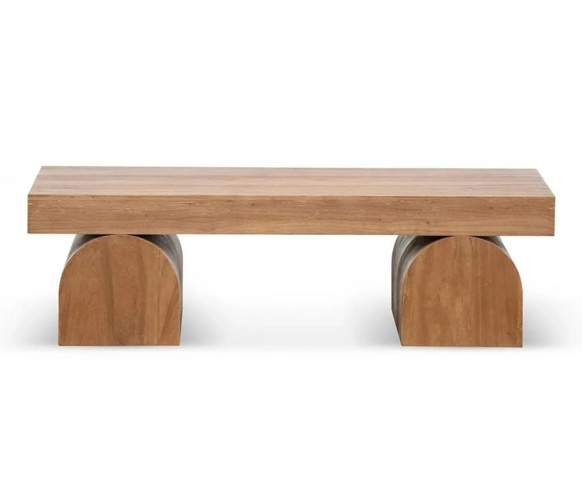 rectangular coffee table with sculptural legs