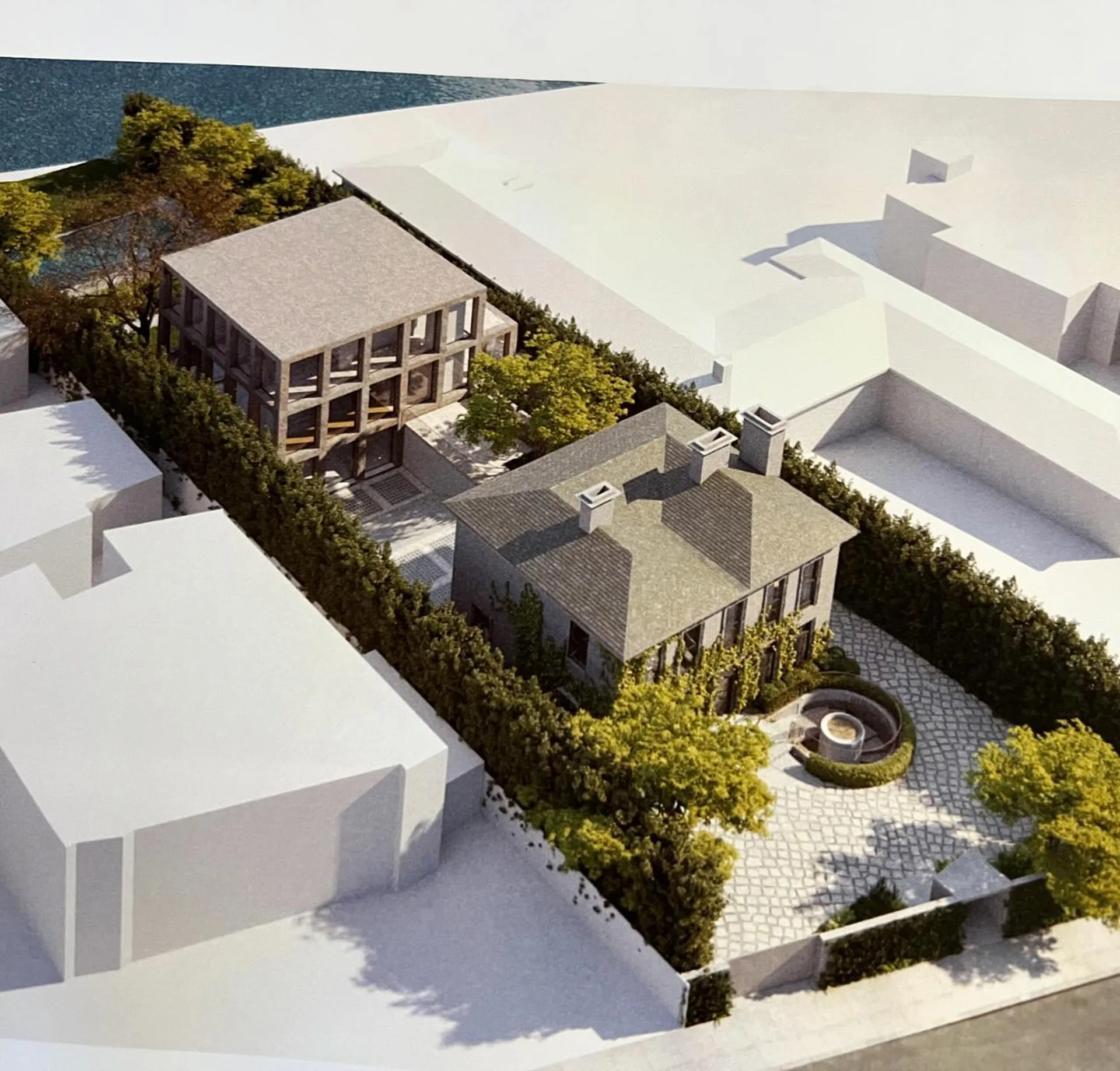 Render of the new, modernised Melbourne mansion