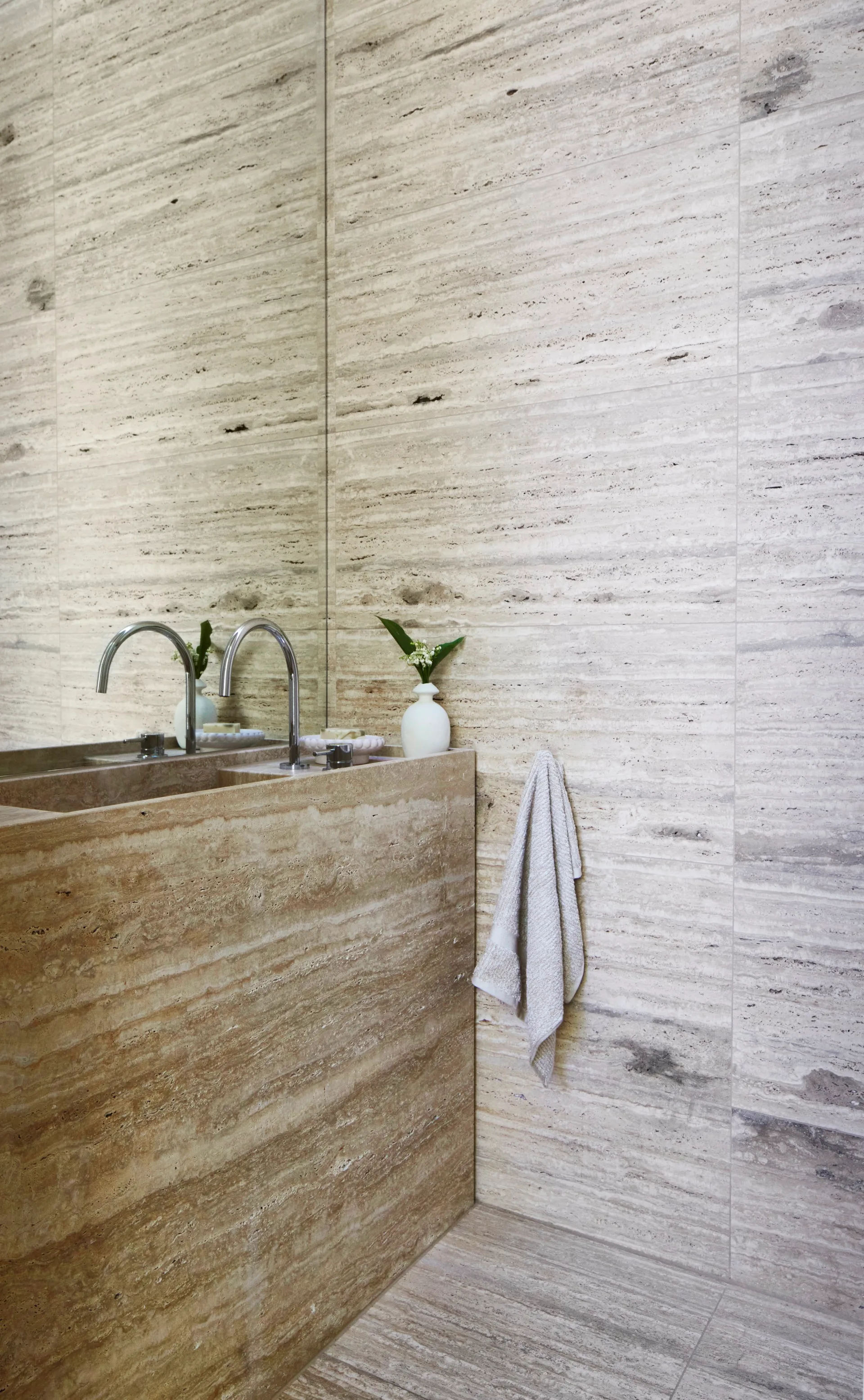 Marble ensuite bathroom