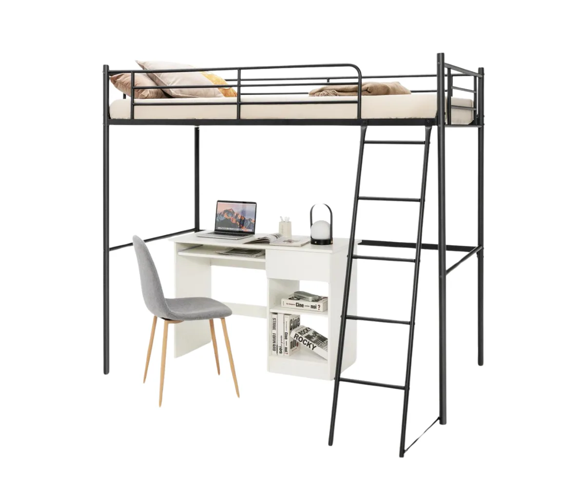 Giantex metal loft bed frame (single)