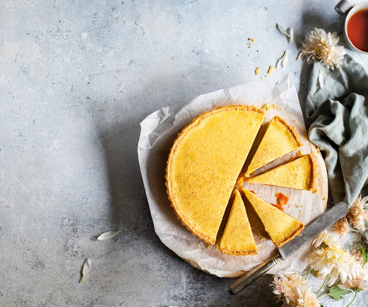 Custard Tart With Apricot Compote | Homes To Love