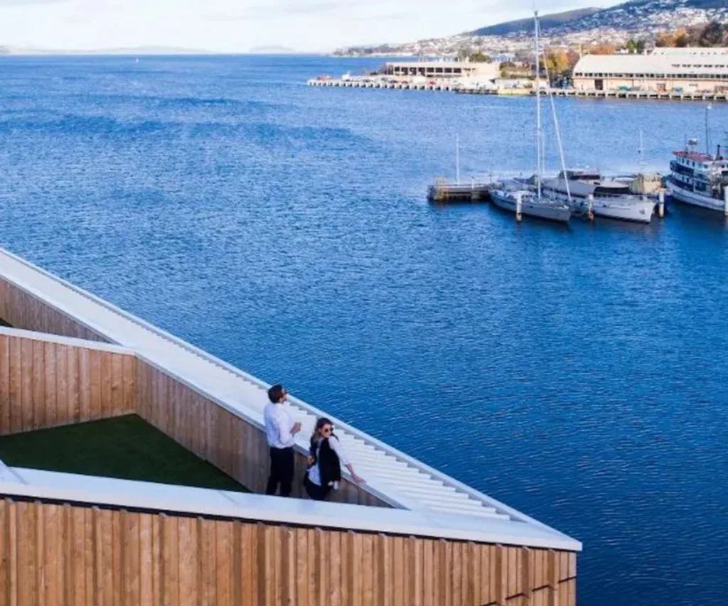 Views from the MACq01 Hotel in Hobart