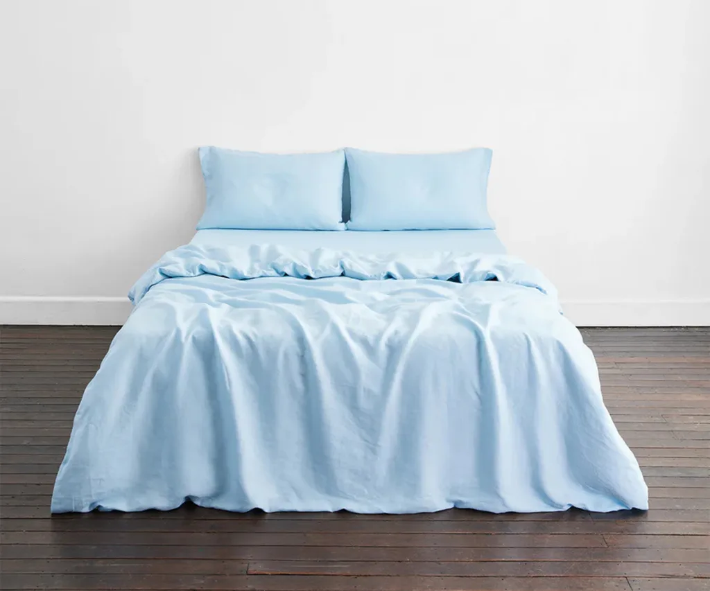 bed threads duvet cover in coast