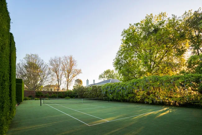 Cranlana Estate Toorak tennis court