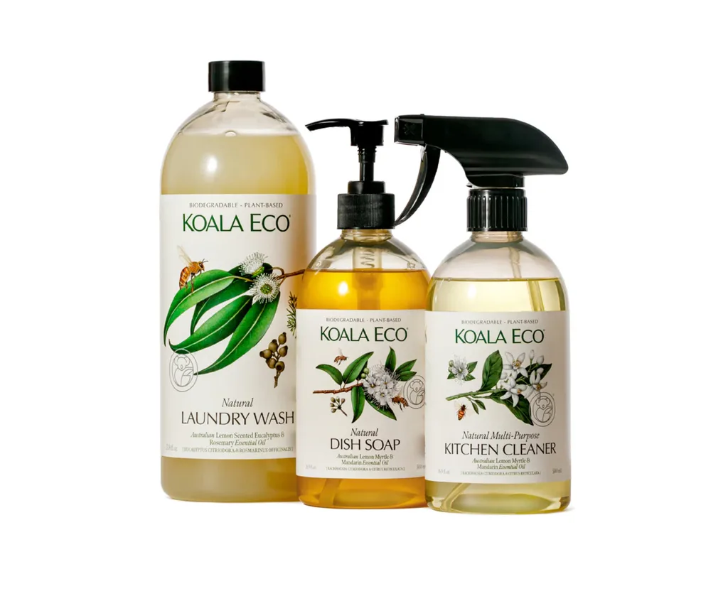 A starter pack of cleaning products from Koala Eco