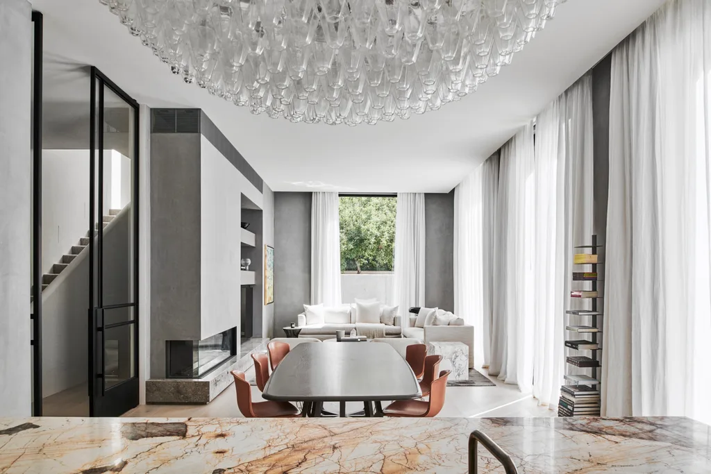 modern minimalist grey home open plan