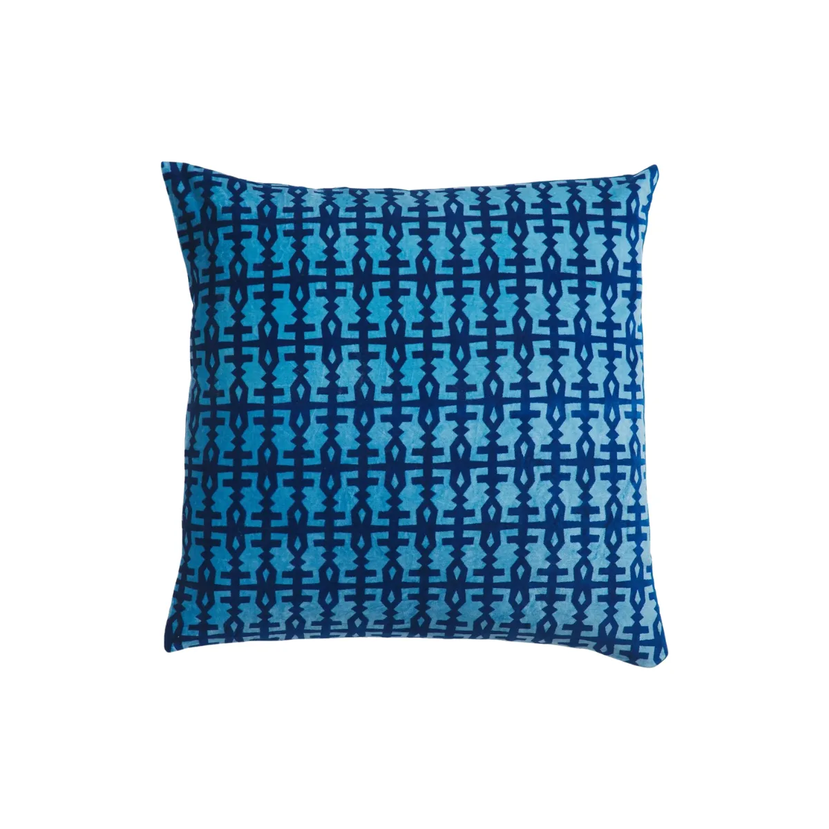 A blue pillow from Sage x Clare