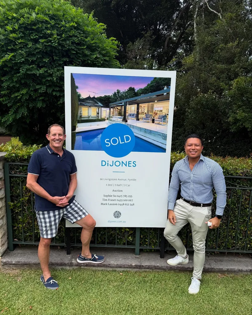 Todd McKenney Pymble home sold sign