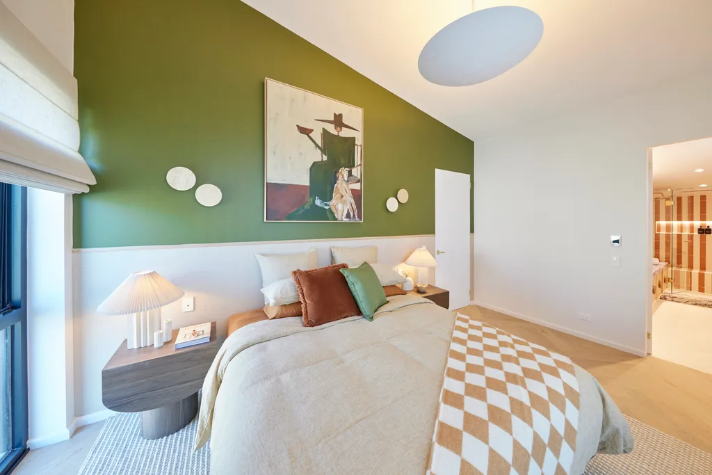 The Block Courtney and Grant guest bedroom