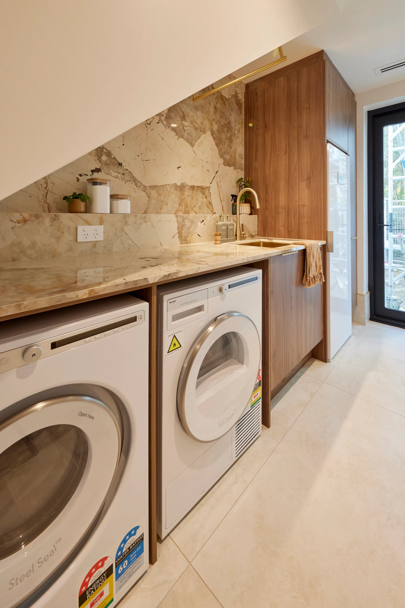 The Block Courtney and Grant laundry