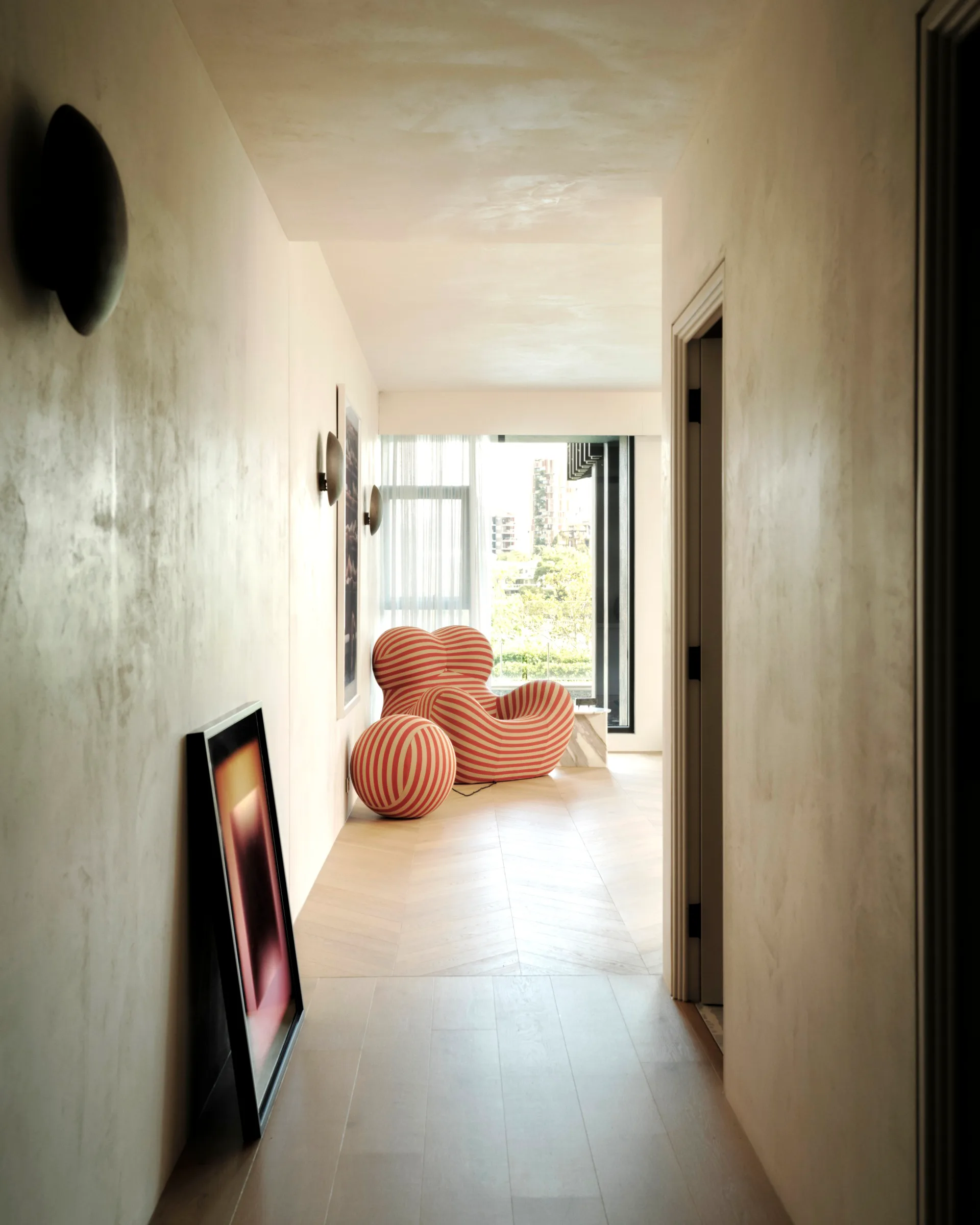 orange chair apartment styling ideas