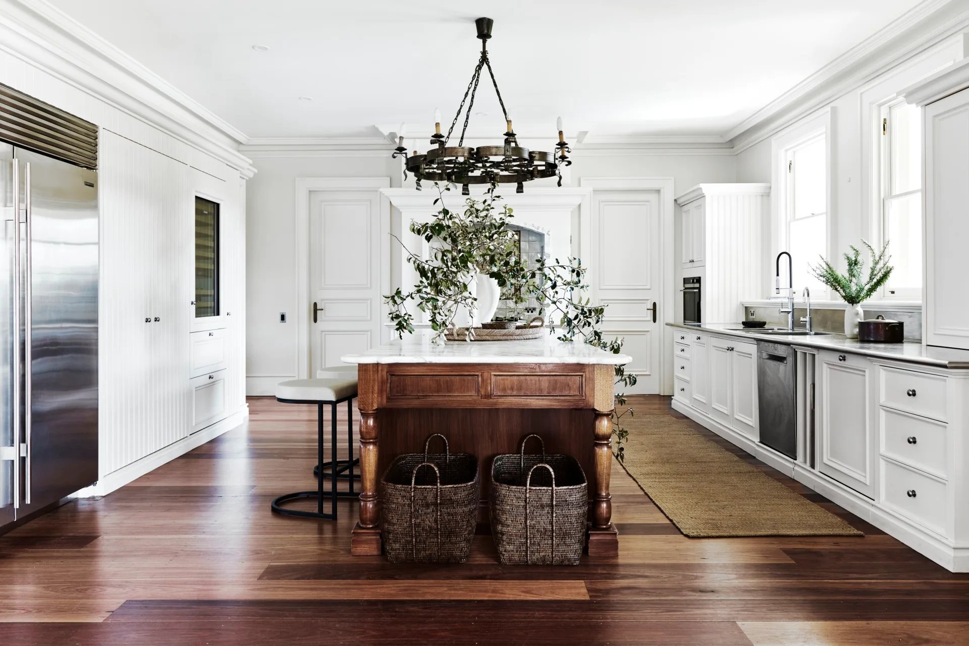 Modern family home with kitchen