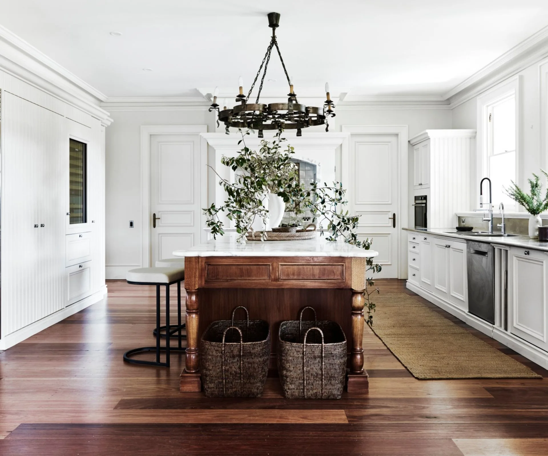 Modern family home with kitchen