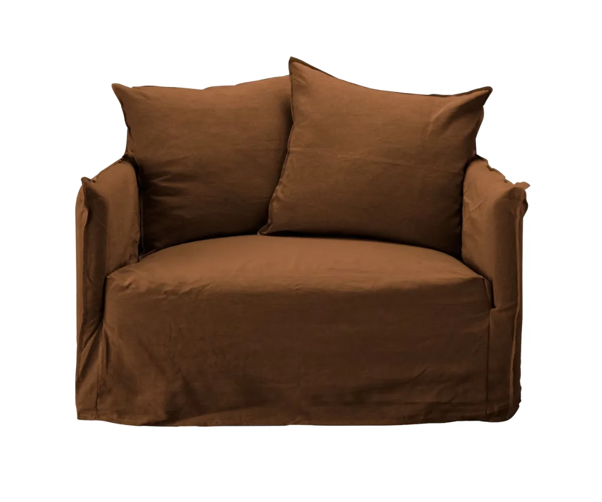 James Lane brown armchair