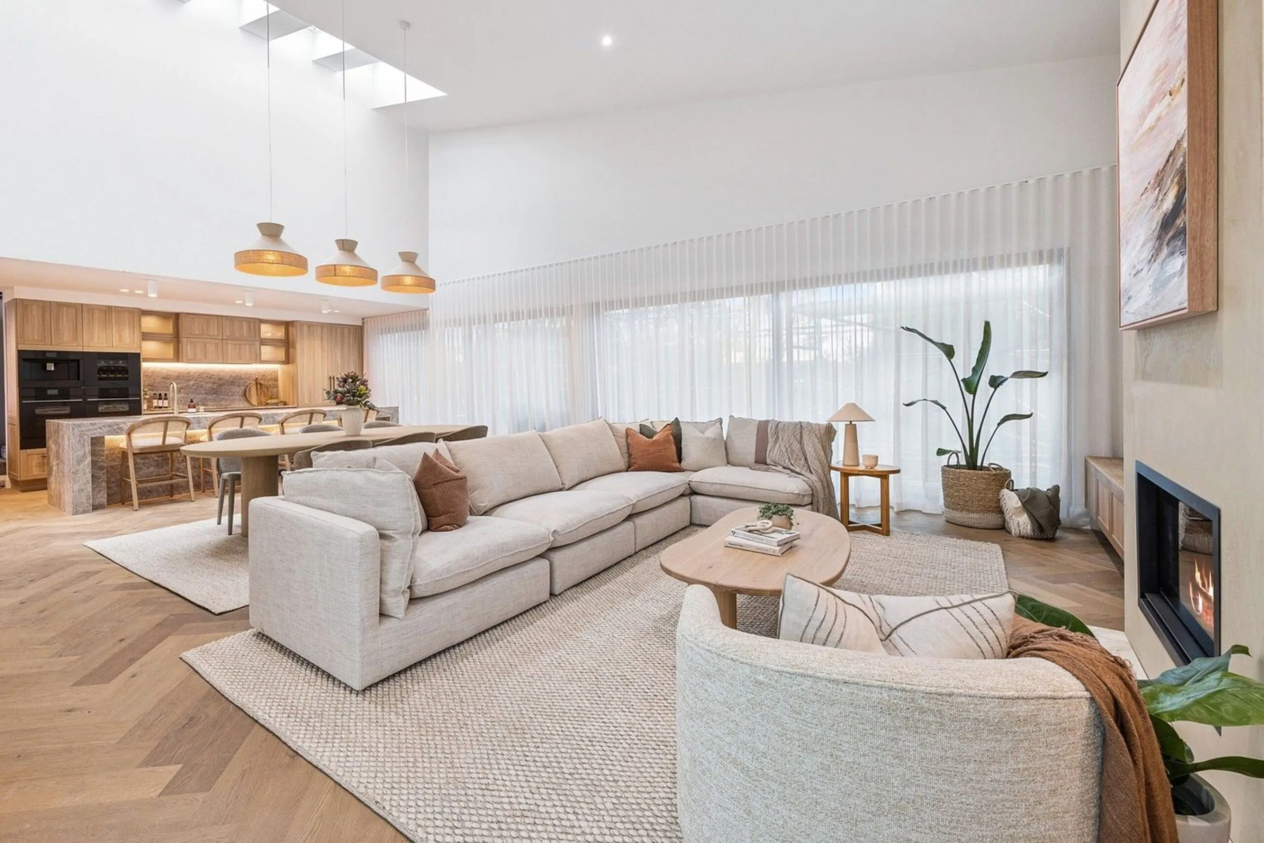 Maddy and Charlotte's living room from The Block