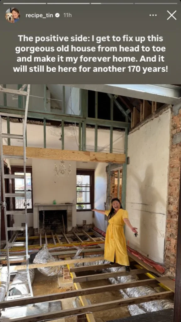 Nagi Maehashi posts about her renovation