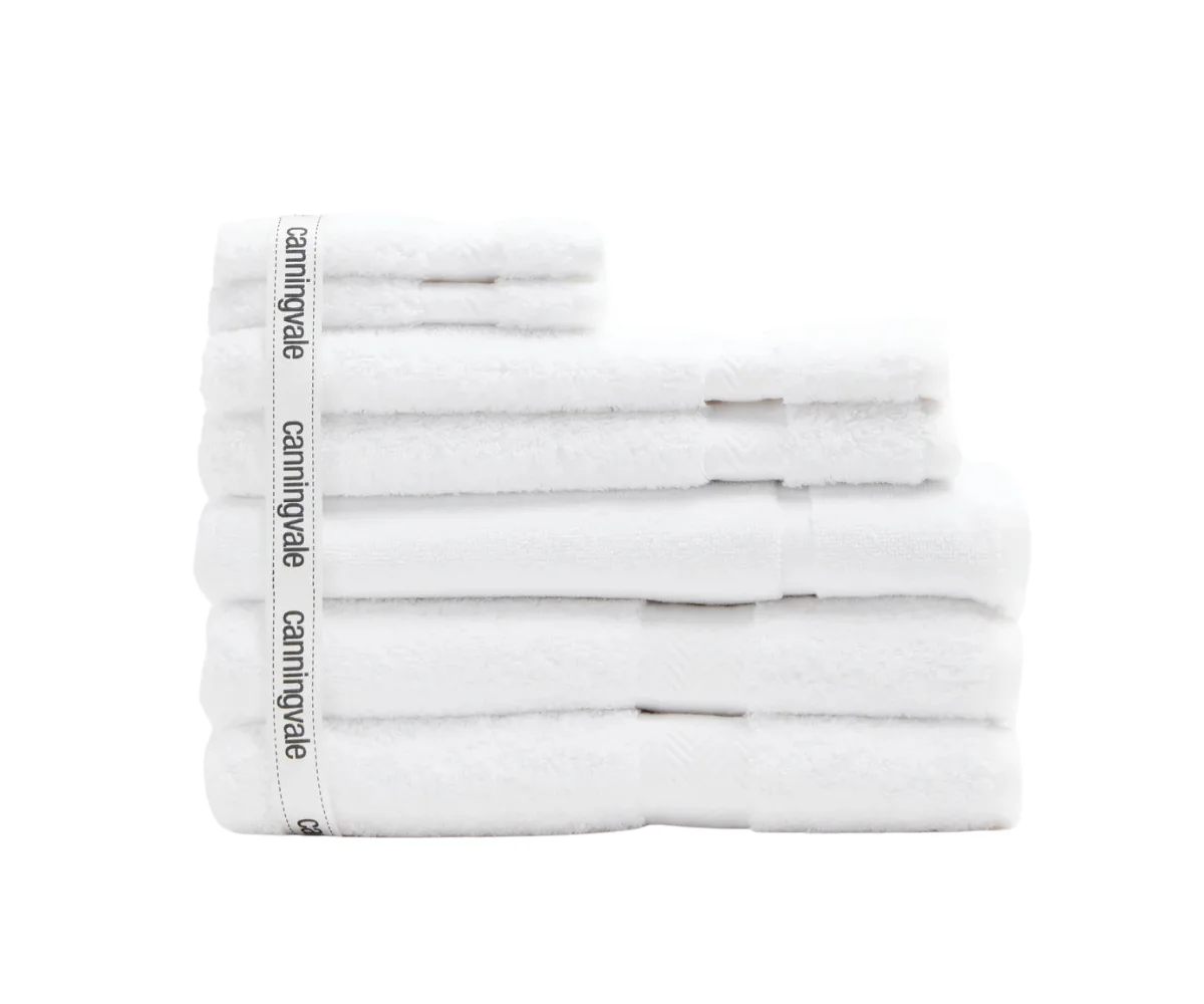 A stack of white towels