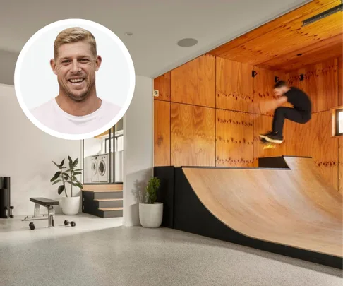 Aussie surfing legend Mick Fanning lists home, skate ramp included!