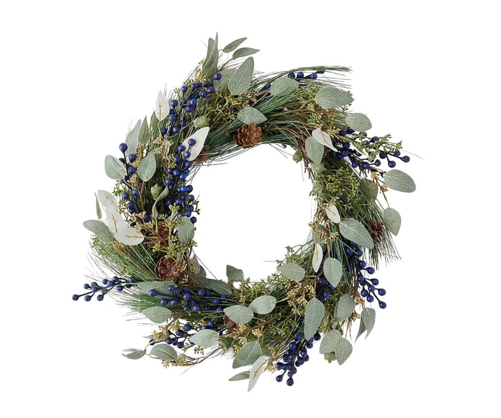 A native Christmas wreath from Bed Bath N' Table