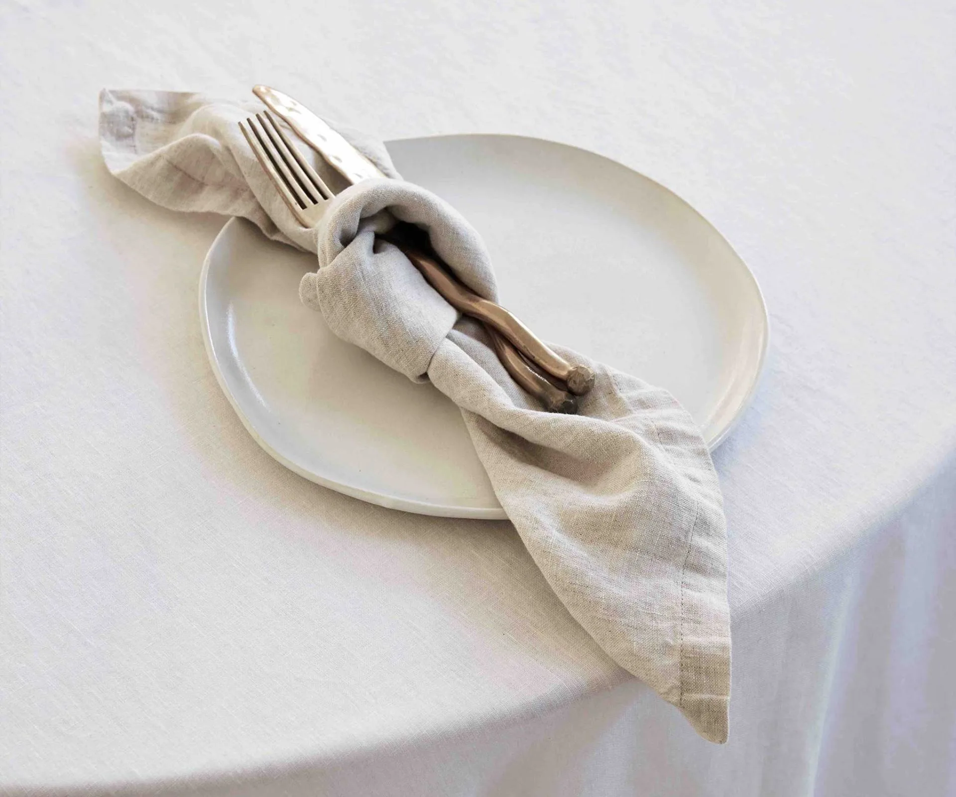 Cultiver Linen Table Napkins - Natural