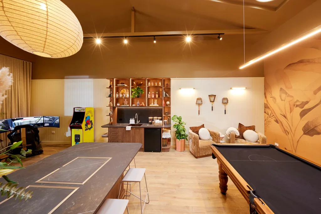 The Block Week 13 Clubhouses: Jimmy Tam games room