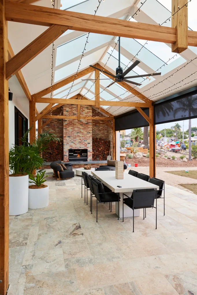 The Block Week 13 Clubhouses: Ricky Haydn Al fresco area