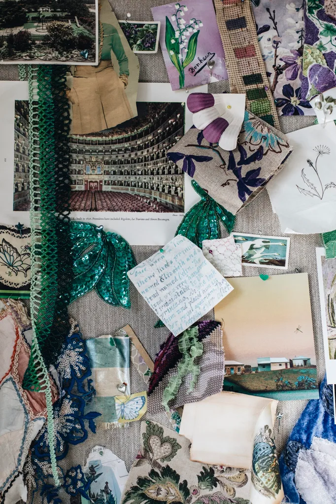 'Found and foraged' inspiration board mood board