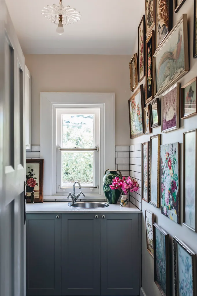 Colourful butler's pantry