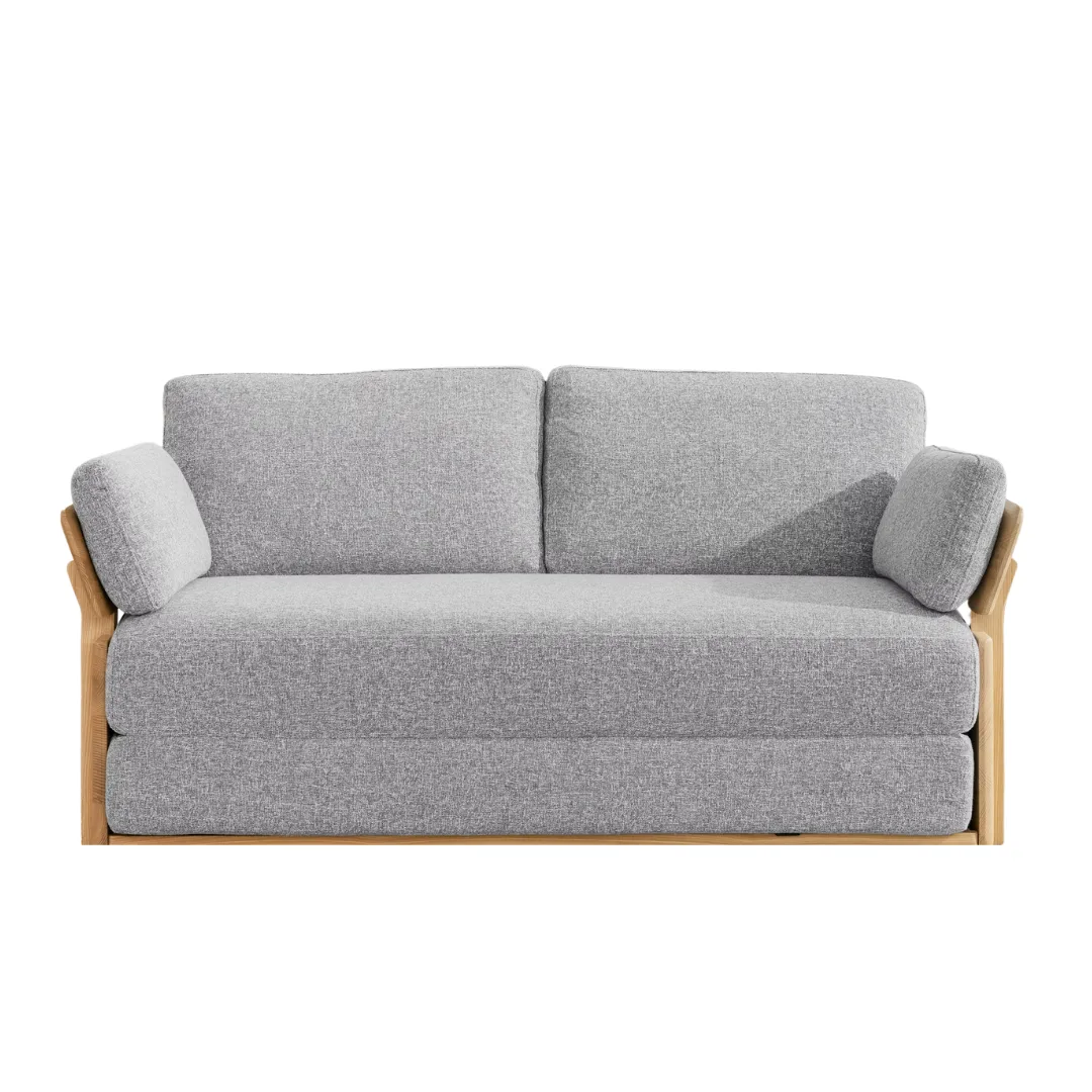 Echo Wooden Sofa Bed 
Ecosa in Nimbus Grey