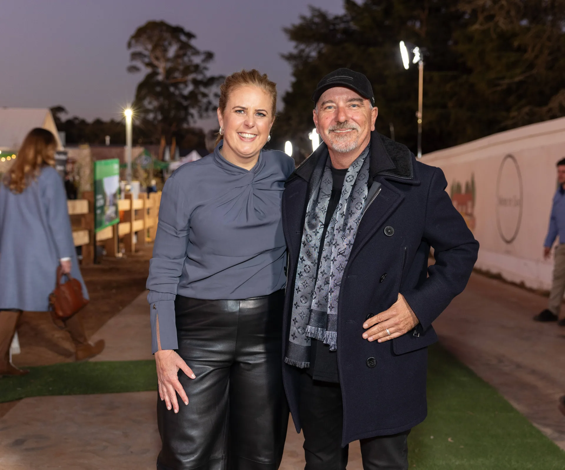 Alice Stolz and Julian Cress visit The Block site