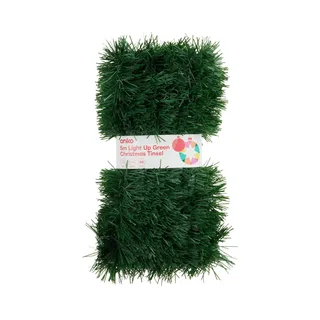 5m light up green Christmas tinsel, Target