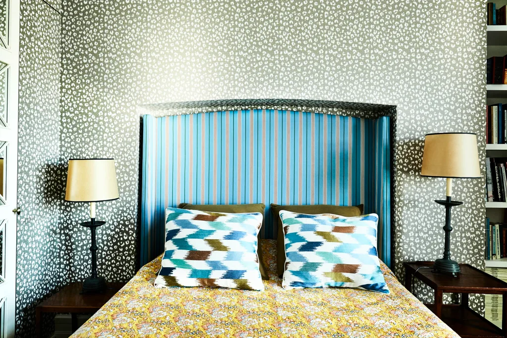 Bed in No Chintz's Chrissie Jeffery's home