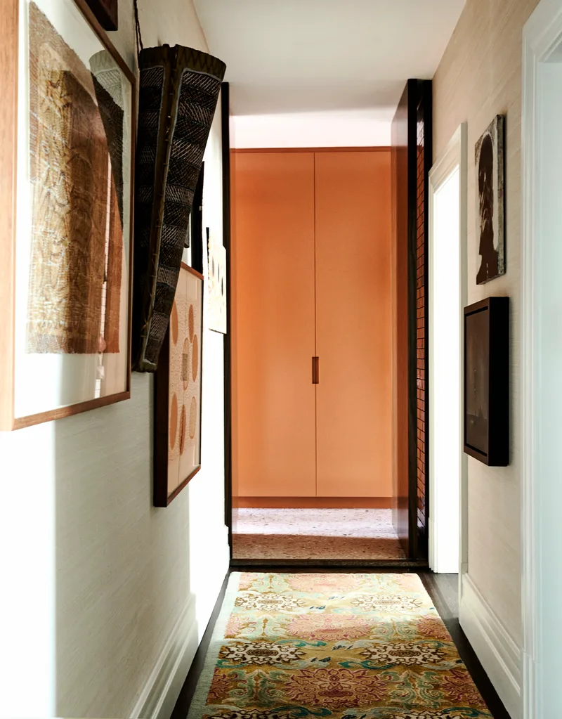 Hallway in No Chintz's Chrissie Jeffery's home